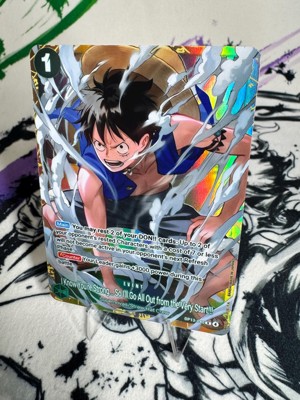I Know You’re Strong Event English Promo Custom TCG Card: Textured Foil Proxy Premium Collection