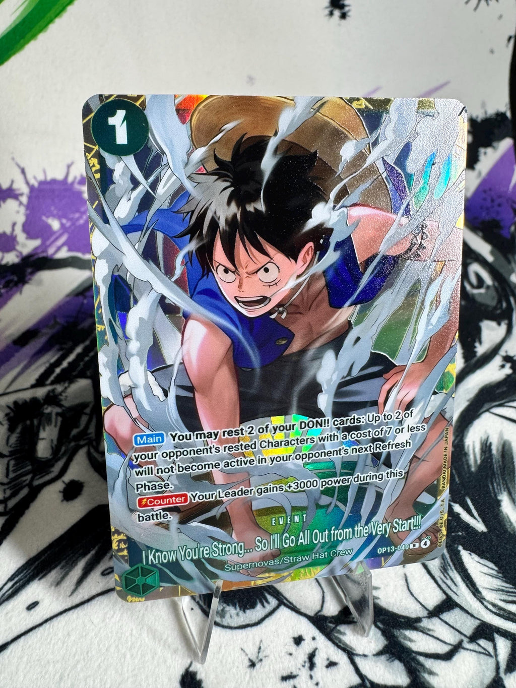 I Know You’re Strong Event English Promo Custom TCG Card: Textured Foil Proxy Premium Collection