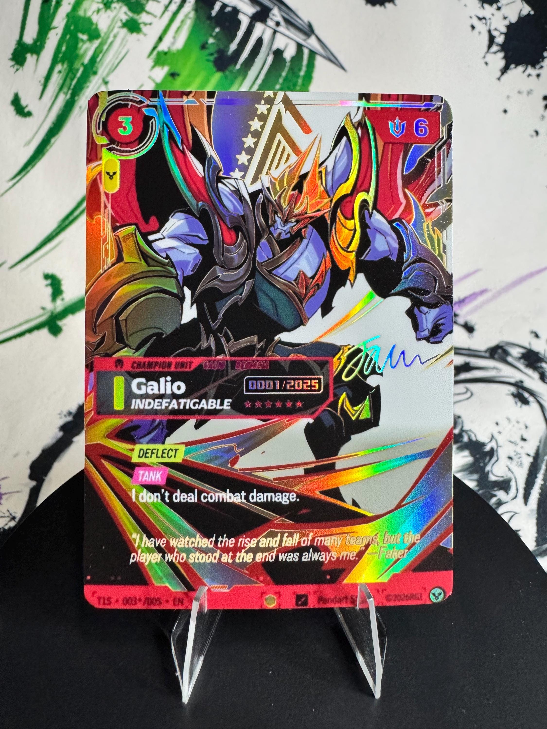 Custom Riftbound T1 serialized TCG Proxies Foil Textured Bundle
