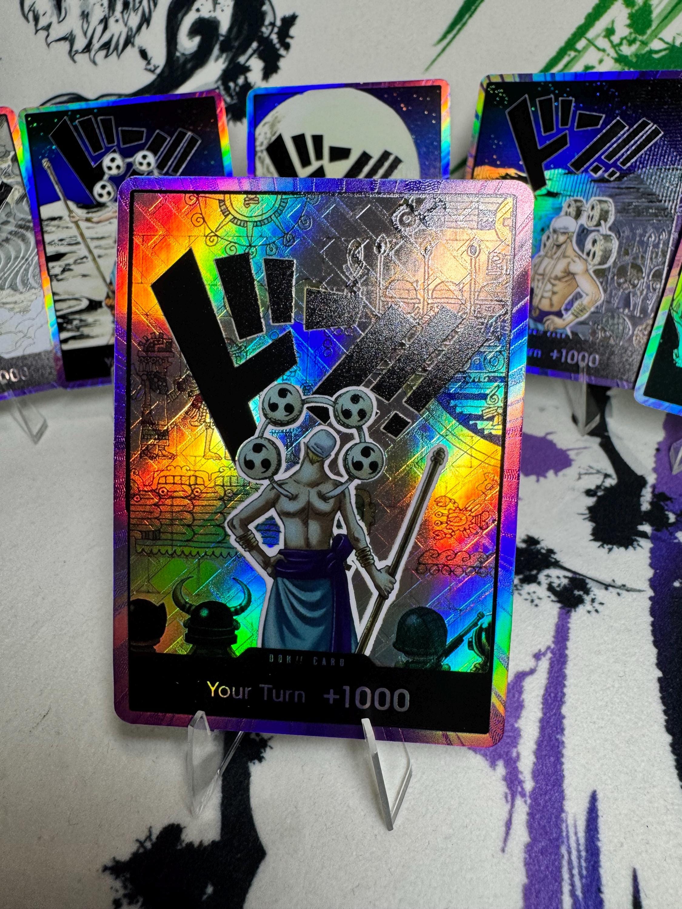 Custom Don textured foil 6 Card Set for Purple