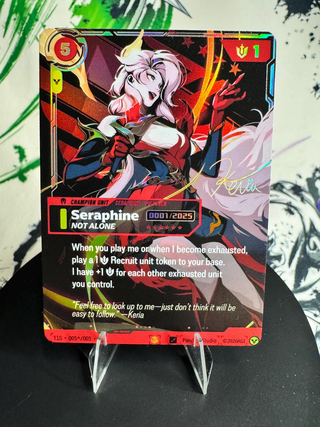 Custom Riftbound T1 serialized TCG Proxies Foil Textured Bundle