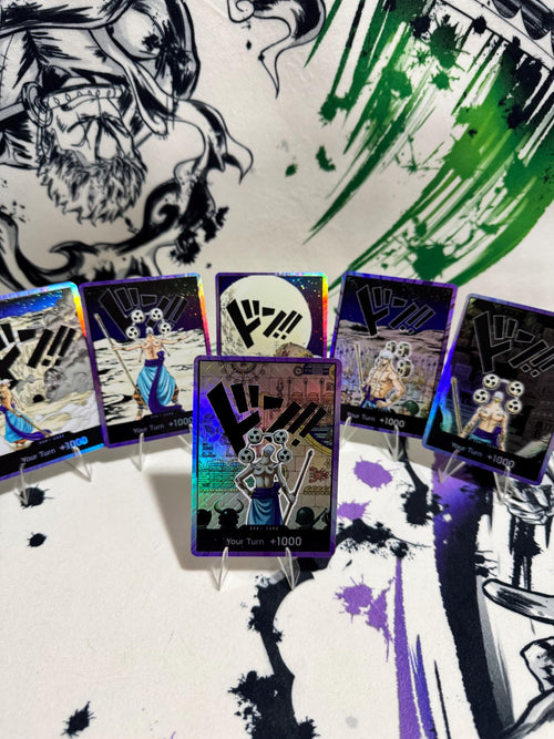 Custom Don textured foil 6 Card Set for Purple