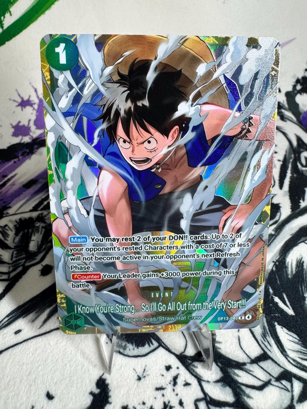 I Know You’re Strong Event English Promo Custom TCG Card: Textured Foil Proxy Premium Collection