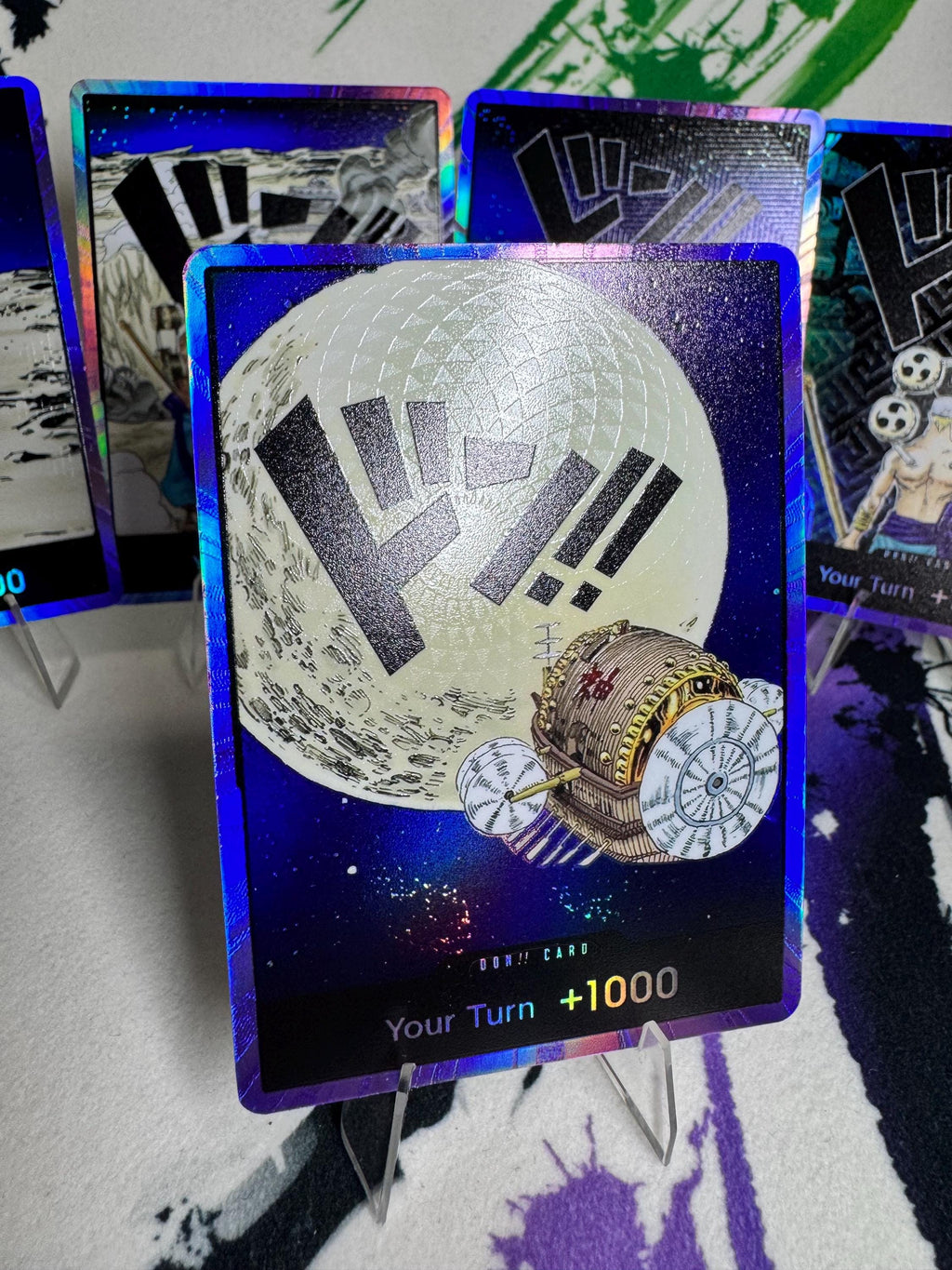 Custom Don textured foil 6 Card Set for Purple