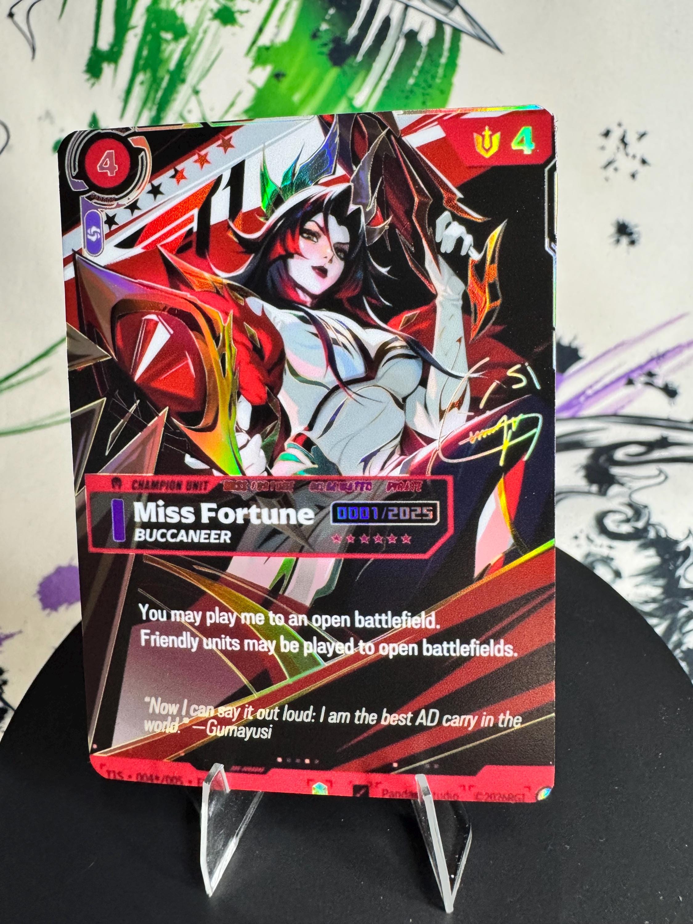 Custom Riftbound T1 serialized TCG Proxies Foil Textured Bundle
