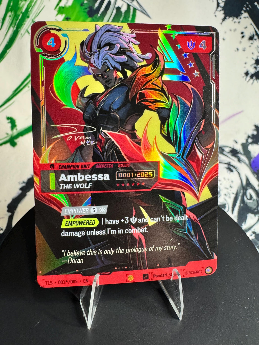 Custom Riftbound T1 serialized TCG Proxies Foil Textured Bundle